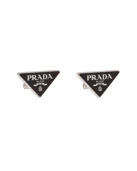 Prada nylon earrings